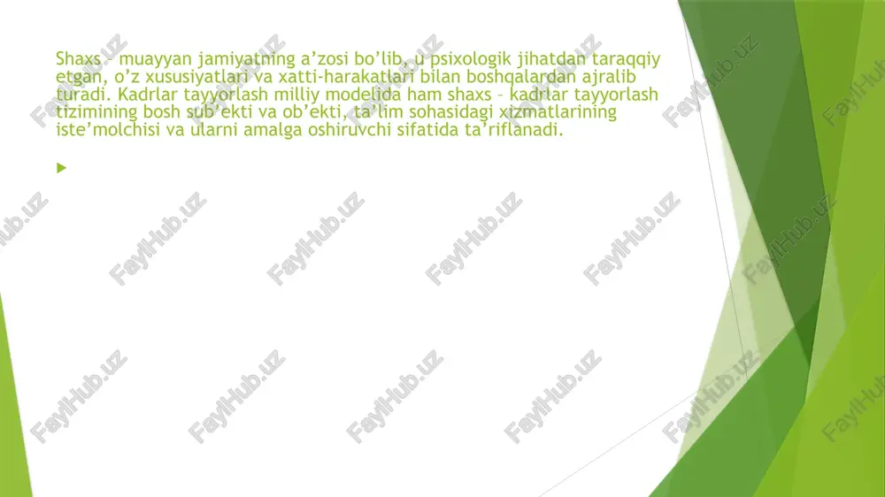 shaxsning rivojlanishi, tarbiyasiva ijtimoiylashuvi - Page 5