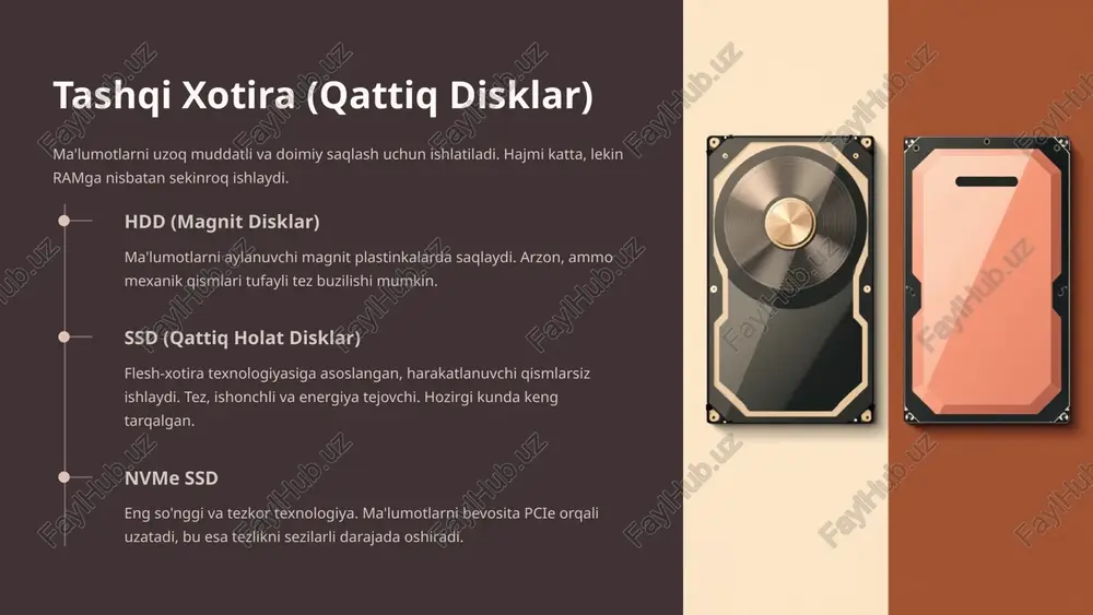 xotira va ma'lumot almashish qurilmalari - Page 5
