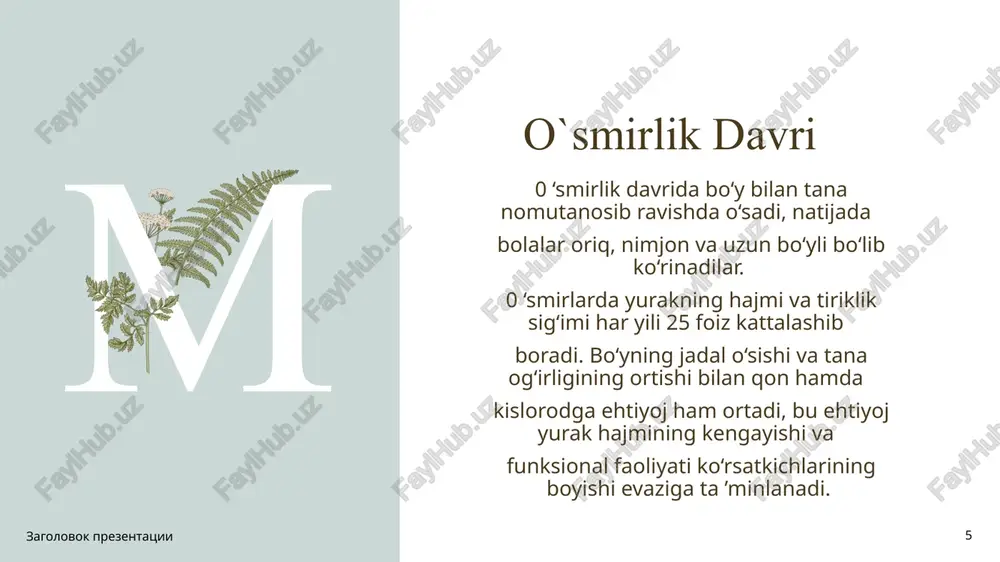 o`smirlik davri - Page 5