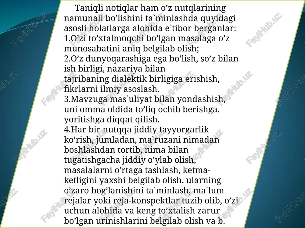 soha nutqiga qo’yiladigan talablar - Page 5