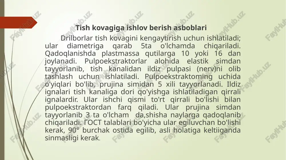 stomatalogiyada ishlatiladigan rotatsion borlar va dastaklarining turlari - Page 5
