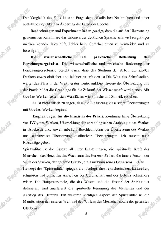erung des fremdsprachenunterrichts ist in diesem zusammenhang ein wichtiger faktor. dieses dekret sieht die einführung fortgeschrittener methoden zum unterrichten moderner fremdsprachen im einsatz moderner pädagogischer und informations- und kommunikationstechnologien, die grundlegende verbesserung des systems zur ausbildung von fachleuten, die frei in fremdsprachen sprechen können, sowie die nutzung der errungenschaften der weltzivilisation und der weltweiten informationsressourcen vor. ausbau der zusammenarbeit und des dialogs sowie schaffung von bedingungen und möglichkeiten für die entwicklung des dialogs. die in unserer heimat gebotenen möglichkeiten zur nachwuchsförderung und vor allem der aufruf des ersten präsidenten islam karimov zur inspiration der jugend ermutigen junge menschen zu neuen höhen. . solches vertrauen zu jungen menschen ist eine große verantwortung. um die kontinuität unserer großen vorfahren, die zur zivilisation der welt beigetragen haben, zu gewährleisten und ihr einzigartiges erbe mit unseren wissenschaftlichen forschungen zu bereichern, wurden alle voraussetzungen und möglichkeiten geschaffen, um unseren würdigen beitrag zur entwicklung unseres heimatlandes …