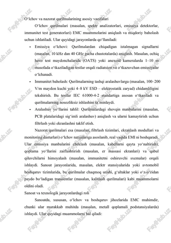ljallangan maxsus qurilma bo'lib, elektromagnit muhit (emm) doirasida signal razvedkasi (sigint), elektron jangovar harakatlar (ew) va navigatsiya tizimlarida keng qo'llaniladi. ushbu qurilma radio to'lqinlarining kelib chiqish joyini baholash orqali ishlaydi va zamonaviy texnologiyalarda antennalar massivi, signal protsessorlari va dasturiy ta'minotni o'z ichiga oladi. o'zbekistonning harbiy va fuqarolik xavfsizligi tizimlarida ham radiopellingatorlar signallarni monitoring qilish va tahdidlarni aniqlash uchun ishlatiladi, masalan, chegara nazorati yoki qidiruv-qutqarish operatsiyalarida. 2-rasm. radiopelengator qurilmasi radiopellingatorning asosiy vazifasi – radio signal chiqaruvchining (emitter) yo'nalishini aniqlash orqali uning joylashuvini taxmin qilishdir. bu jarayon elektromagnit maydon parametrlarini (masalan, chastota, amplituda, faza va polarizatsiya) o'lchash va tahlil etishga asoslanadi. qurilma odatda azimut (gorizontal yo'nalish) ni aniqlaydi, ammo qisqa to'lqinli signallar yoki havo kemalaridagi emitterlar uchun elevatsiya (vertikal) o'lchovi ham muhimdir. asosiy vazifalari quyidagilar: 1) signal manbasini lokalizatsiya qilish: triangulyatsiya (uch yoki undan ko'p nuqtadan o'lchov) orqali emitterni bir necha yuz metr ichida aniqlash. masalan, mamlakat miqyosidagi tarmoqda (countrywide df) dastlabki …