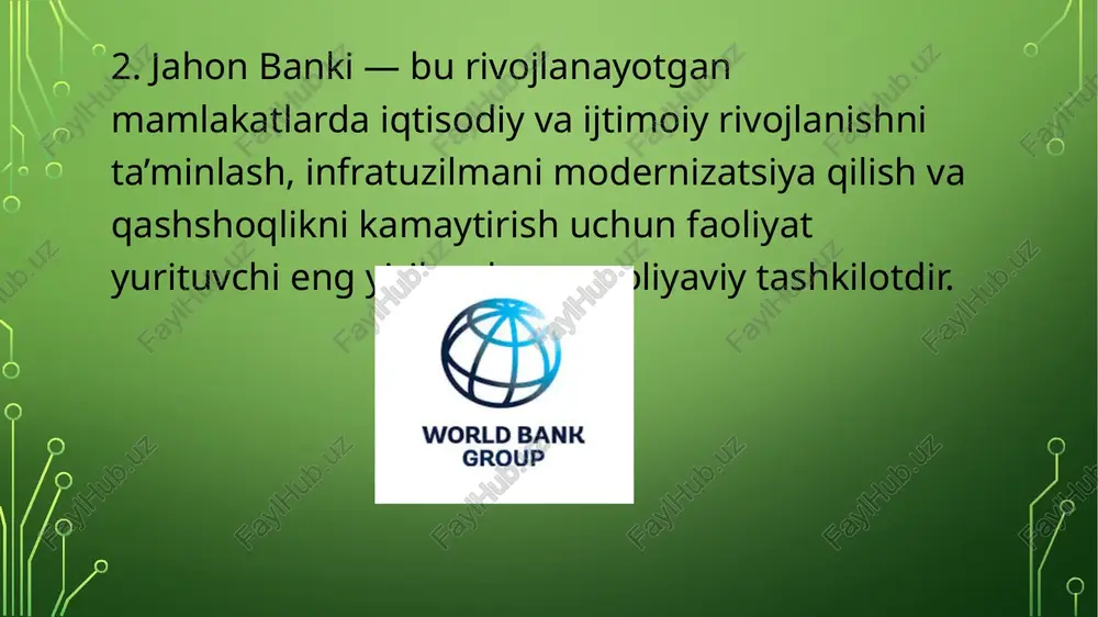 xalqaro moliya institutlari maqsadi va funksiyalari - Page 5