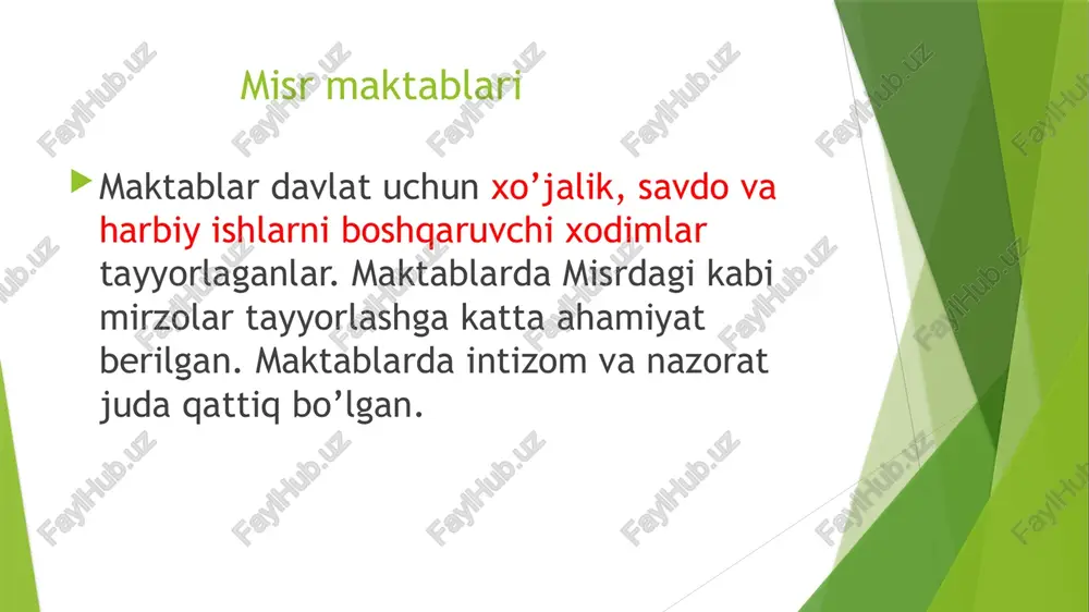 larning ikkita ehtiyojini qoniqtirishi zarur: idrok etish va ijod qilish. 2. nafaqat so’z, kitob yordamida, balki amaliy tajriba vositasida o’rganish zarur. 3. ko’pchilik bolalarning qo’l mehnati – ularning har tomonlama rivojlanish maydoni. 4. “faqat kitob emas, balki ijodiy ish bolalarni uyqu va lanjlikdan xalos ettuvchi”. m.v.lomonosov va uning rus pedagogikasi va maktablar rivojidagi o’rni. mixail vasilevich lomonosov — rus tabiatshunos olimi, rus adabiy tilining asoschisi, shoir, rassom, tarixchi. moskvada, kievda (1734), so’ngra peterburg akademiya universitetida o’qigan (1735). peterburg fanlar akademiyasining birinchi akademigi (1745). 1748 yilda rossiya fanlar akadeemiyasi qoshida 1-kimyoviy labooratoriyaga asos solgan. 1755 yilda lomonosovning tashabbusi bilan moskva univeersiteti tashkil etilgan (keyinchalik unga lomonosov nomi berilgan). l.n.tolstoyning pedagogik qarashlari lev nikolaevich tolstoy (1828. 28.8(9.9), tula guberniyasi yasnaya polyana qishlog’i — 1910.7(20). 11, lipetsk viloyati, hoz. lev tolstoy bekati; yasnaya polyanada dafn etilgan) — rus yozuvchisi, ma’rifatpari. rossiyadagi kadimiy dvoryanlar sulolasidan, graf. peterburg fanlar akademiyasining muxbir a’zosi (1873), faxriy akademigi …