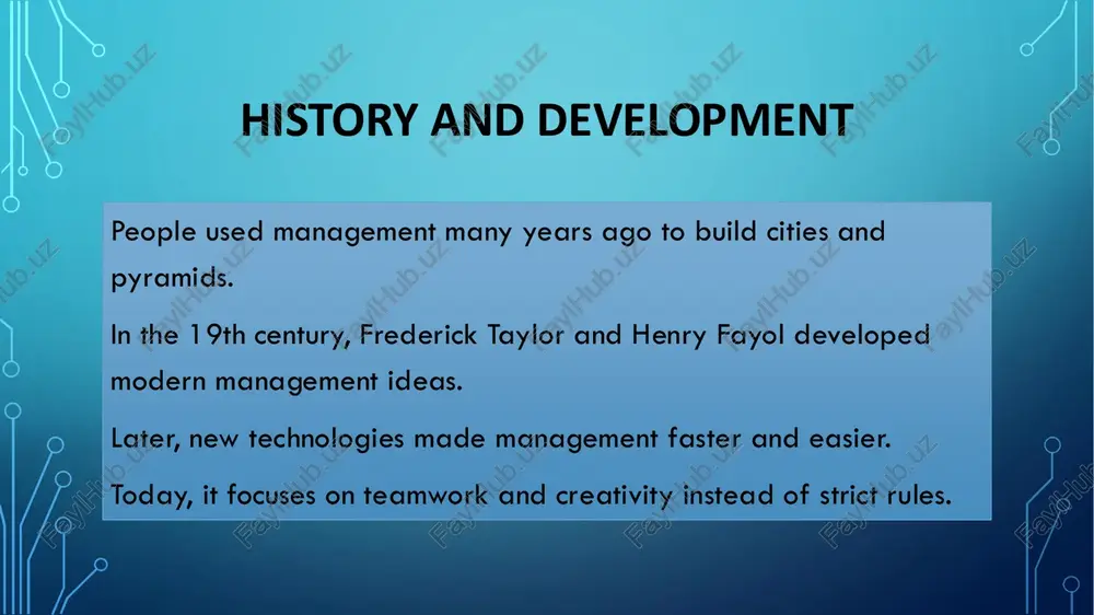 evolution and types of management - Page 5