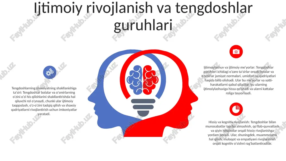 etish va barcha talabalar uchun samimiy va inklyuziv ta'lim muhitini yaratishni targ'ib qilish. sales 1st qtr 2nd qtr 3rd qtr 4th qtr 35 25 20 15 psixologik rivojlanishda o'qituvchilarning roli 3. axloqiy rivojlanish: o'qituvchilar o'quvchilarni turli nuqtai nazarlarga jalb qilish, axloqiy dilemmalarni muhokama qilish va ularning oqibatlarini hisobga olishga undash orqali axloqiy rivojlanishga yordam beradi 1. kognitiv rivojlanish: o'qituvchilar tuzilgan o'quv muhitini ta'minlash, yangi muammolarni taqdim etish va tanqidiy fikrlashni rag'batlantirish orqali kognitiv rivojlanishga yordam beradi. ular talabalarni bilim olishga, muammolarni hal qilishga va yuqori darajadagi fikrlash qobiliyatlarini rivojlantirishga yordam beradi. 2. ijtimoiy-emotsional rivojlanish: o'qituvchilar qo'llab-quvvatlovchi va inklyuziv sinf madaniyatini yaratish orqali ijtimoiy-emotsional rivojlanishda hal qiluvchi rol o'ynaydi. ular empatiya, hamkorlik va hurmatni namuna qilib, talabalarga ijtimoiy ko'nikmalarni, o'zini o'zi qadrlashni va hissiy tartibga solishni rivojlantirishga yordam beradi. ota-onalarning ishtiroki va ta'lim natijalari ijobiy natijalar: tadqiqotlar shuni ko'rsatadiki, ota-onalarning ishtiroki bolalarda davomatning yaxshilanishi, yaxshi baholar, yuqori o'z-o'zini hurmat qilish va …
