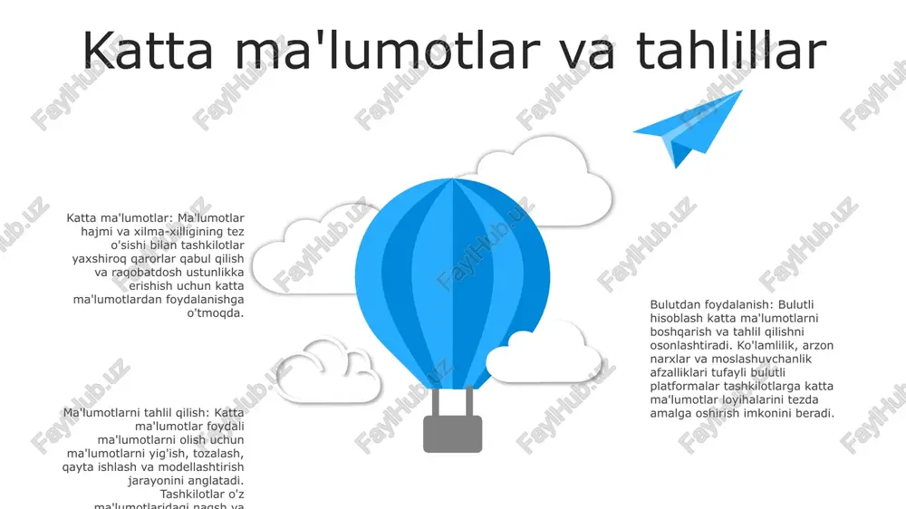 oydalanish energiyani tejash va uglerod chiqindilarini kamaytirishga yordam beradi. xarajatlarni kamaytiradi: bulutli hisoblash apparat va dasturiy ta'minotni sotib olish xarajatlarini kamaytiradi. bu kompaniyalarga moslashuvchan va kengaytiriladigan xizmatlardan foydalanishga imkon beradi va ular faqat foydalanadigan narsalar uchun to'lashlarini ta'minlaydi. innovatsiyalarni rag'batlantiradi: bulutli hisoblash ishlab chiquvchilar va korxonalarga yangi texnologiyalar va ilovalarni o'rganish uchun platforma taklif qiladi. bu chaqqonlikni oshiradi va yangi g'oyalar va biznes modellari bilan tajriba qilishni osonlashtiradi. s w o t swot migratsiya va modernizatsiya migratsiya yangi ko'nikmalar va istiqbollarni olib keladimigratsiya mamlakat ichidagi xilma-xillikni rivojlantiradi, yangi ko'nikmalar, iste'dodlar va istiqbollarni taqdim etadi. migrantlar ko'pincha turli sohalarda tajriba olib, iqtisodiy o'sish va innovatsiyalarga hissa qo'shadilar. modernizatsiya muhojirlar integratsiyasini kuchaytiradi raqamli aloqa va moliyaviy inklyuzivlik kabi texnologik yutuqlar migrantlar integratsiyasini osonlashtiradi. ushbu vositalar muhojirlarga o'z mamlakatlari bilan aloqada bo'lish va yangi muhitda muhim xizmatlar va ma'lumotlardan foydalanish imkonini beradi. migratsiyaning afzalliklaridan foydalanish uchun hamkorlik kaliti samarali migratsiya va modernizatsiya siyosati …
