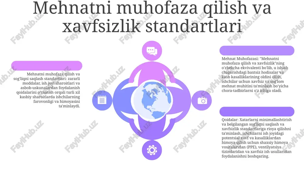 alarini qo'llash huquqiga ega. muvofiqlikni ta’minlash: “mehnat muxofazasi” korxonasi mehnat qonunchiligining bajarilishini ta’minlash va ish joyida rioya etilishini ta’minlash, ishchilar huquqlarini himoya qilish maqsadida faol tekshiruvlar olib boradi. huquqbuzarliklarni tekshirish: mehnat qonunchiligi buzilishi holatlari boʻyicha “mehnat muhofazasi” har tomonlama tekshiradi, dalillarni toʻplaydi va tegishli tomonlardan soʻrov oʻtkazib, faktlarni aniqlash va tegishli choralarni koʻradi. kasaba uyushmalari va jamoaviy bitimlar 01 02 03 kasaba uyushmalari: ish beruvchilar bilan muzokaralarda o'z a'zolarining manfaatlarini ifodalovchi uyushgan ishchi guruhlari. ular ish haqi, imtiyozlar va mehnat sharoitlarini yaxshilash tarafdori. kollektiv muzokaralar: kasaba uyushmalari va ish beruvchilar o'zlarining tegishli a'zolari nomidan ish haqi, ish vaqti va nafaqalarni o'z ichiga olgan mehnat shartlari va shartlarini muhokama qiladigan jarayon. mehnat muhofazasi: pokistondagi mehnatni muhofaza qilish qonuni ishchilarning huquqlarini, shu jumladan kasaba uyushmalarini tuzish va ularga qo'shilish, jamoaviy muzokaralar olib borish, adolatli ish haqi va mehnat sharoitlarini olish huquqini himoya qilishga qaratilgan. sales 1st qtr 2nd qtr 100 0 sales …