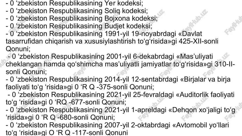 loyihasini amalga oshirish guruhi; • “o‘rta shaharlarni kompleks rivojlantirish” loyihasi; • uzassets investitsiya kompaniyasi” aj; • “tadbirkorlikni rivojlantirish kompaniyasi” aj; • “loyihalar va import kontraktlarini kompleks ekspertiza qilish markazi” duk o‘zbekiston respublikasi iqtisodiyot va moliya vaziriga bo‘ysunadi. quyidagilar vazirlikning asosiy vazifalari hisoblanadi: barqaror iqtisodiy o‘sishni strategik rejalashtirish (ta’minlash); makroiqtisodiy siyosatni ishlab chiqish, muvofiqlashtirish va yuritish; inflyatsiyani jilovlash, ichki iste'mol bozorini rivojlantirish, oziq-ovqat xavfsizligi va narxlar barqarorligini ta’minlash bo‘yicha takliflarni shakllantirish; hududlarni kompleks ijtimoiy-iqtisodiy rivojlantirish bo‘yicha chora-tadbirlarni muvofiqlashtirib borish; barqaror rivojlanishning milliy maqsadlariga erishish va inson kapitalini rivojlantirish; ijtimoiy va ishlab chiqarish infratuzilmasini rivojlantirish dasturini shakllantirish, amalga oshirish va moliyalashtirish; urbanizatsiya siyosatini yuritish; aholini uy-joy bilan ta’minlash, ipoteka bozorini moliyalashtirish va rivojlantirish; xizmatlar va servis sohasini rivojlantirish; hududlarning master-rejalarini ishlab chiqish va amalga oshirishni muvofiqlashtirish; “yashil iqtisodiyotga o‘tish strategiyasi hamda iqtisodiy o‘sishni “yashil” tamoyillar asosida amalga oshirilishini ta'minlash, bu borada davlat siyosatini muvofiqlashtiruvchi organ vazifasini bajarish; soliq va bojxona siyosatini muvofiqlashtirish; …