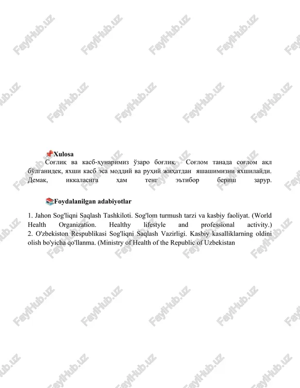 sog'lom turmush tarzining ish unumdorligiga taʼsiri - Page 5
