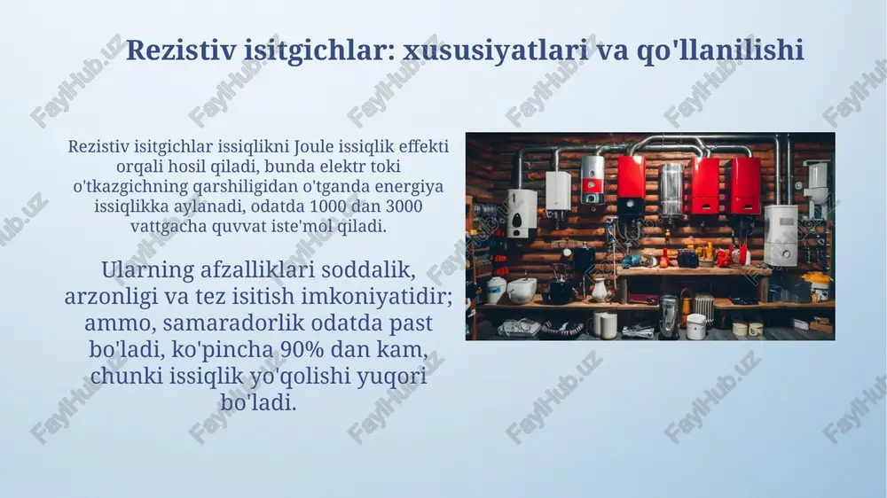 elektr isitgich asboblarining turlari va ularning qo'llanilishi - Page 5