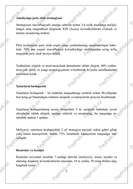 va hamkorlikni talab etadi. foydalanilgan adabiyotlar 1. muammolarni yechishning umumiy strategiyalari: polya, g. (1945). qanday yechish kerak. princeton universiteti nashriyoti. 2. algoritmik yechimlar: cormen, t. h., leiserson, c. e., rivest, r. l., stein, c. (2009). algoritmlarga kirish (3-nashr). mit nashriyoti. 3 0 0 0 7
