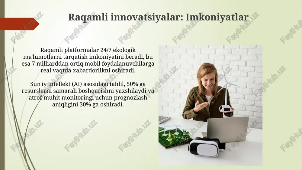raqamli innovatsiyalar orqali ekologik ongni oshirish - Page 5