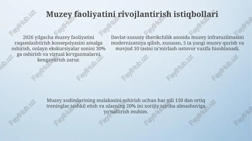 oʻzbekistonda muzeylar faoliyati - Page 5