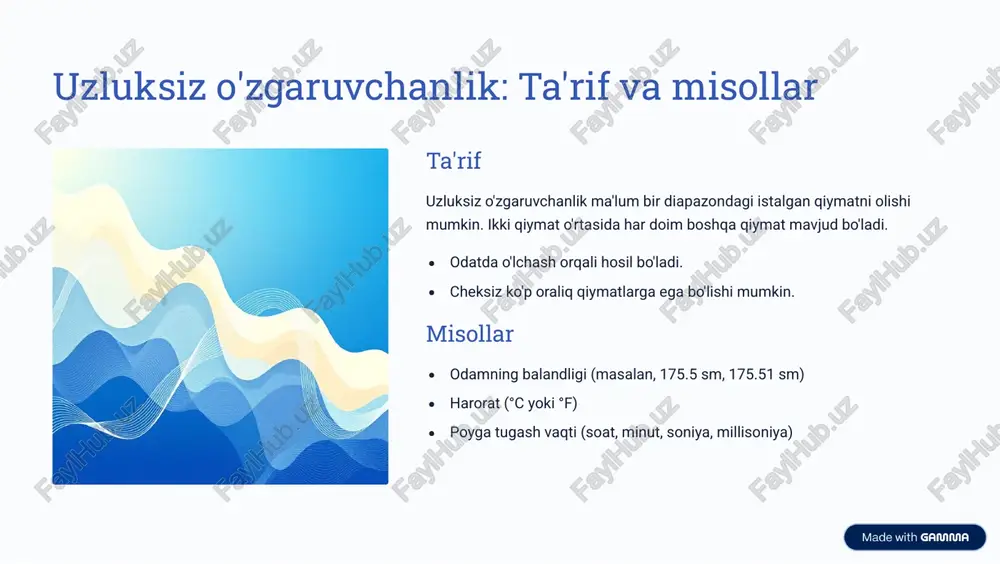o'zgaruvchanlik: tushuncha va turlari - Page 5