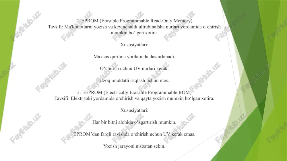 dasturlanuvchi xotira qurilmalari - Page 5