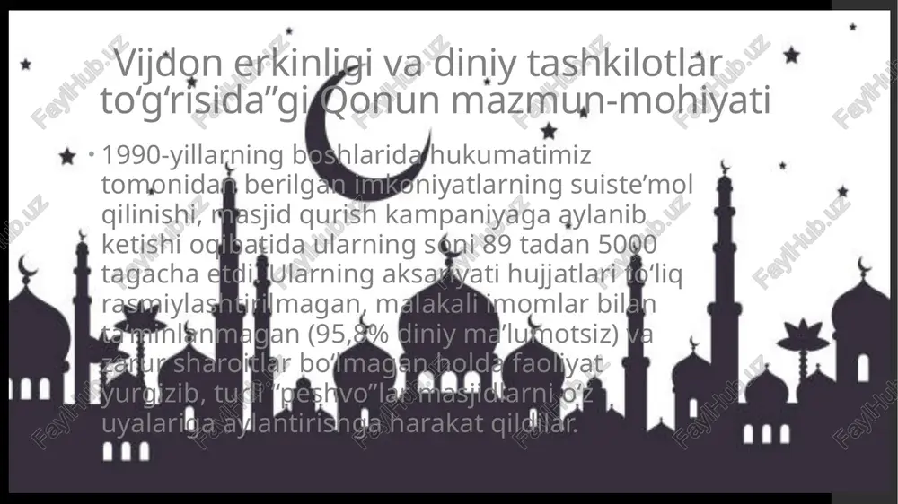 o’zbekistonda diniy sohada davlat siyosatining asosiy tamoyillari - Page 5