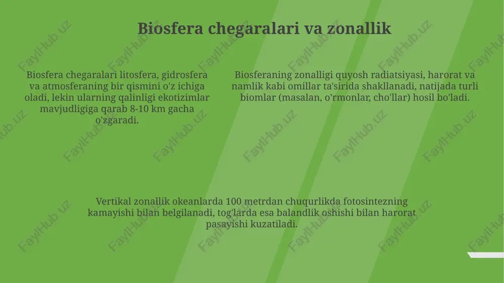 biosfera haqida tushuncha va uning chegaralari - Page 5