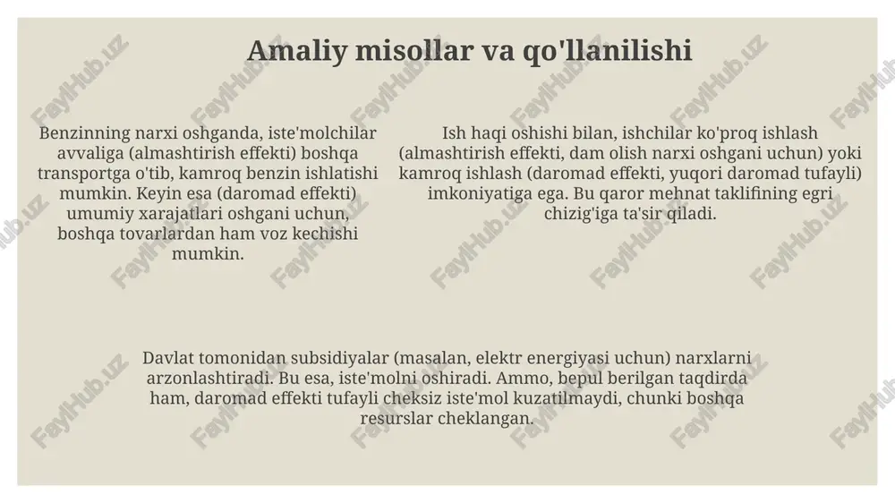 daromad va almashtirish effektlari - Page 5