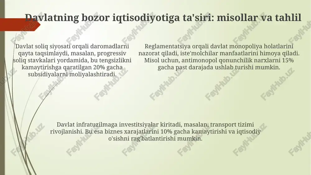 bozor iqtisodiyotida davlatning o'rni - Page 5
