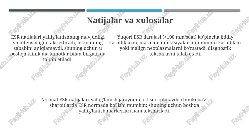 eritrotsitlarning cho'kish tezligini aniqlash - Page 5