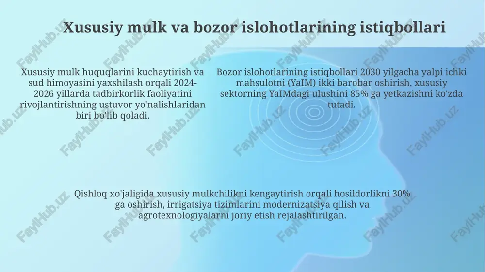 iqtisodiy islohotlar va xususiy mulkning shakllanishi - Page 5