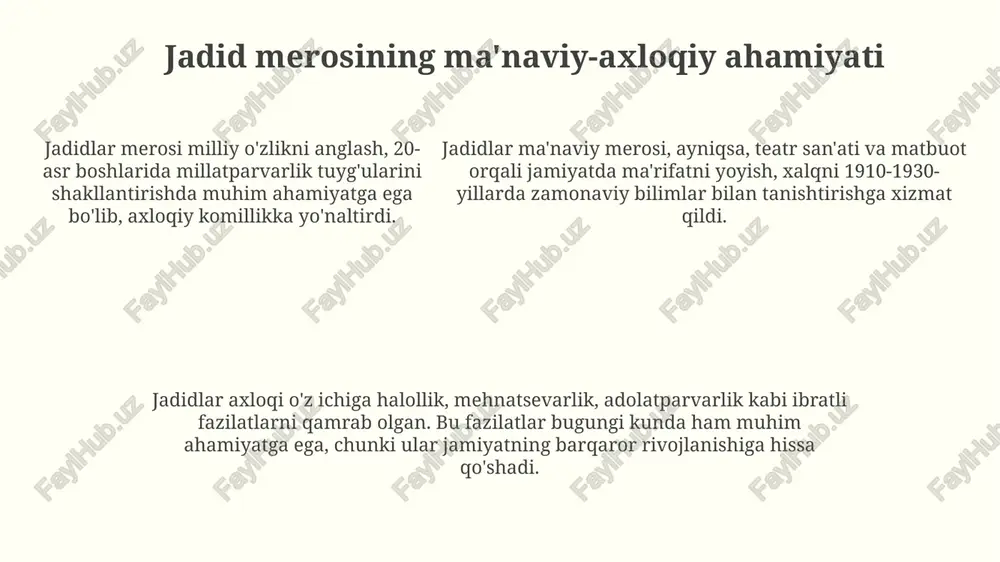 jadid ma'rifatparvarlarining dunyoqarashi va asosiy g'oyalari - Page 5