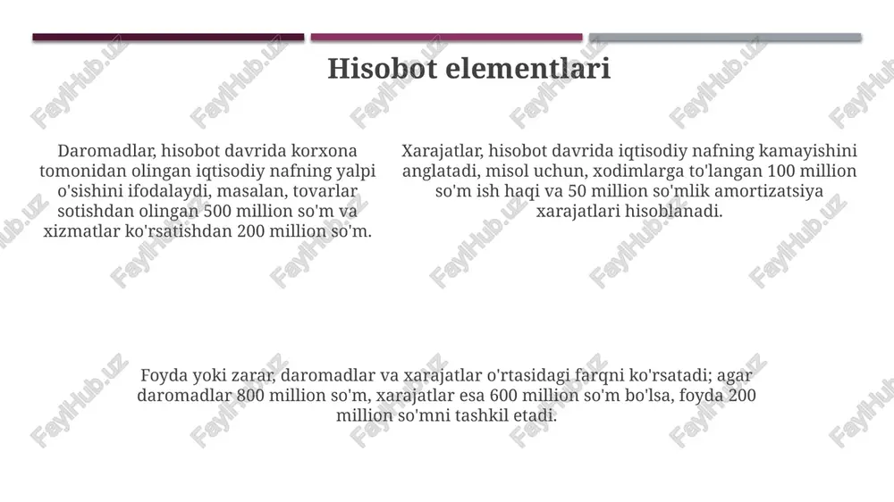 moliyaviy natijalar to'g'risidagi hisobot - Page 5
