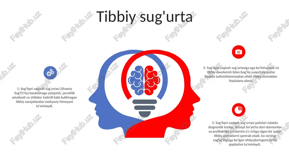 hodisalar yuz berganda moliyaviy barqarorlikni taʼminlaydi. sugʻurta (sugʻurta): baxtsiz hodisalar, mulkiy zarar yoki sogʻliq bilan bogʻliq favqulodda vaziyatlar kabi kutilmagan vaziyatlarda xavflarni kamaytirish va moliyaviy kompensatsiyani taʼminlash uchun moʻljallangan moliyaviy mexanizm. sales 1st qtr 2nd qtr 3rd qtr 4th qtr 35 25 20 15 shaxsni o'g'irlash sug'urtasi kredit monitoringi va ogohlantirishlar: kredit hisobotlarini kuzatib boradi va shaxslarni shubhali faoliyat haqida ogohlantiradi, shaxsni o'g'irlashni erta aniqlash va oldini olishni taklif qiladi. shaxsni o'g'irlash uchun kompensatsiya: yo'qotilgan ish haqi, yuridik to'lovlar va kredit monitoringi kabi shaxsiy ma'lumotni o'g'irlash sababli qilingan xarajatlarni qoplaydi. firibgarlikni hal qilishda yordam: firibgarlik haqida xabar berish, kreditni muzlatish va buzilgan hisoblarni tiklashda yordam beradi. uy hayvonlari sug'urtasi to'liq qamrov: rejalar uy hayvonlari bilan bog'liq harajatlarning keng doirasini qoplashi mumkin, jumladan baxtsiz hodisalar, kasalliklar, kasalxonaga yotqizish, diagnostika, operatsiyalar va hatto akupunktur yoki gidroterapiya kabi muqobil terapiya. imkoniyatli mukofotlar: uy hayvonlarini sug'urtalash rejalari odatda har qanday byudjetga mos keladigan moslashuvchan …