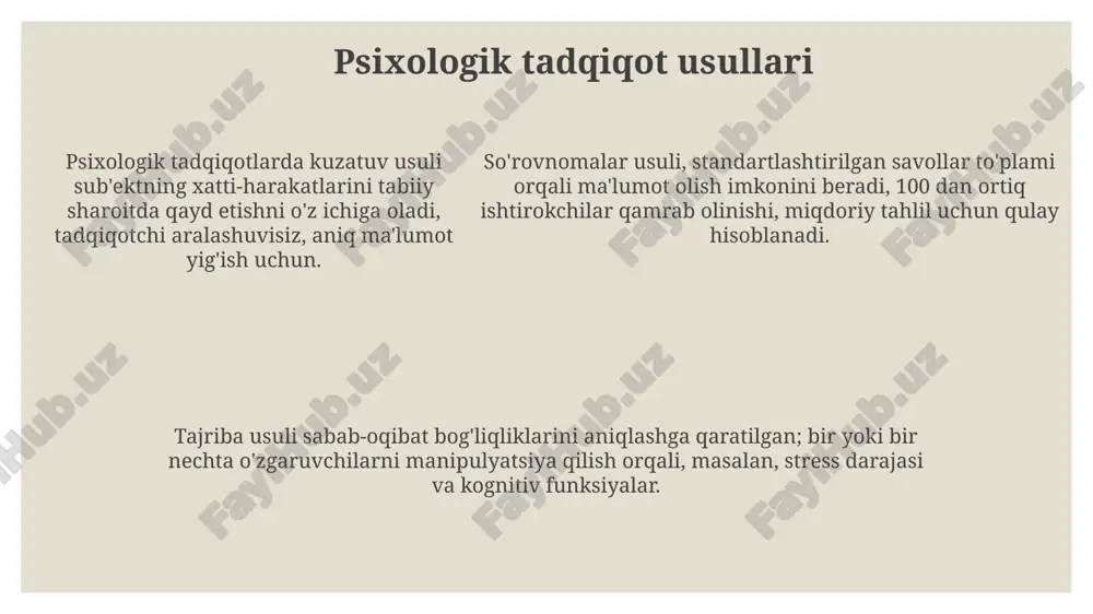 psixologiya fanining maqsadi va vazifalari - Page 5