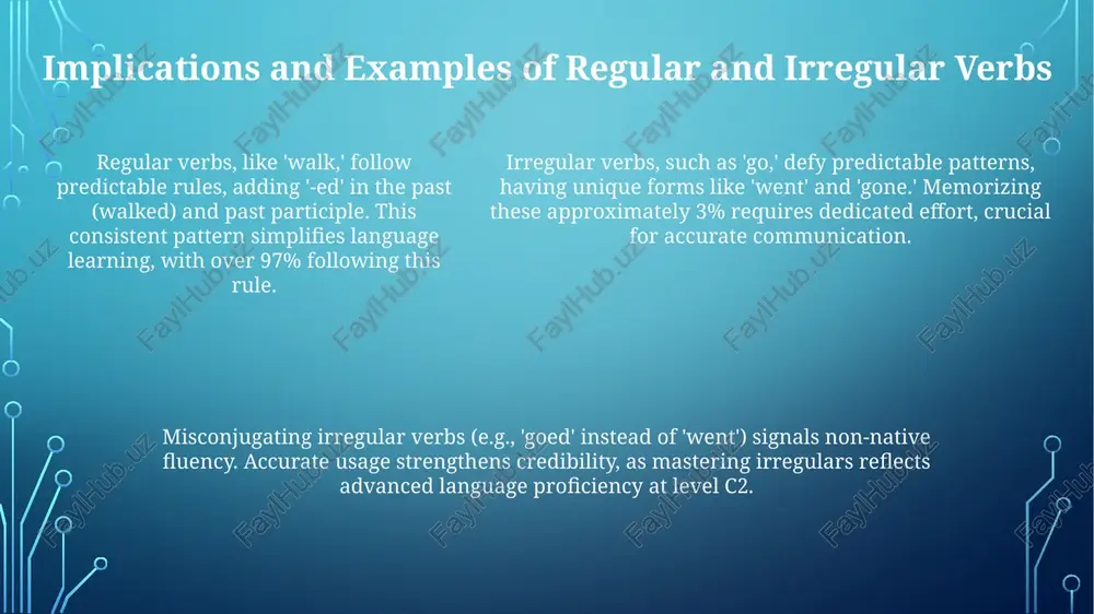 verb morphology and classification - Page 5