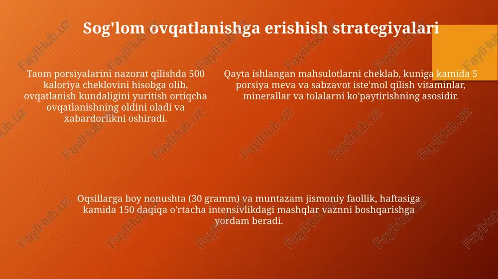 zamonaviy odamlarning ovqatlanish holati - Page 5