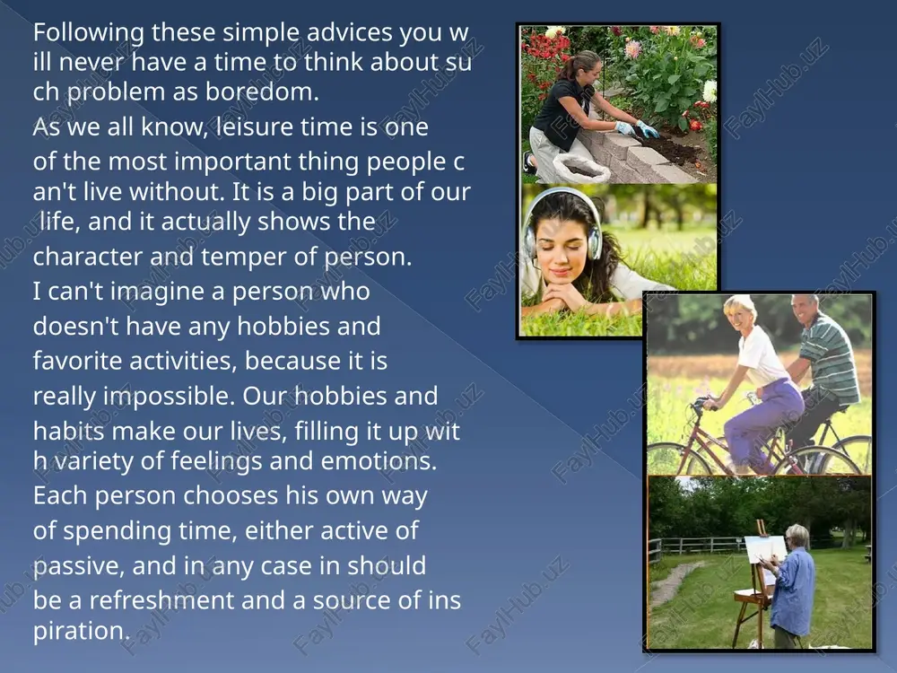 leisure time and hobby - Page 5