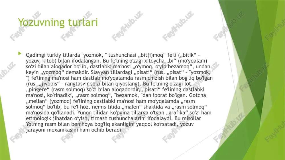 yozuv va uning turlari - Page 5