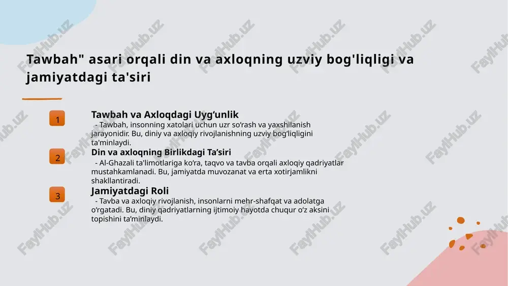 al-gazolliy "tavba" asari asosida "din va axloq " mavzusida esse - Page 5