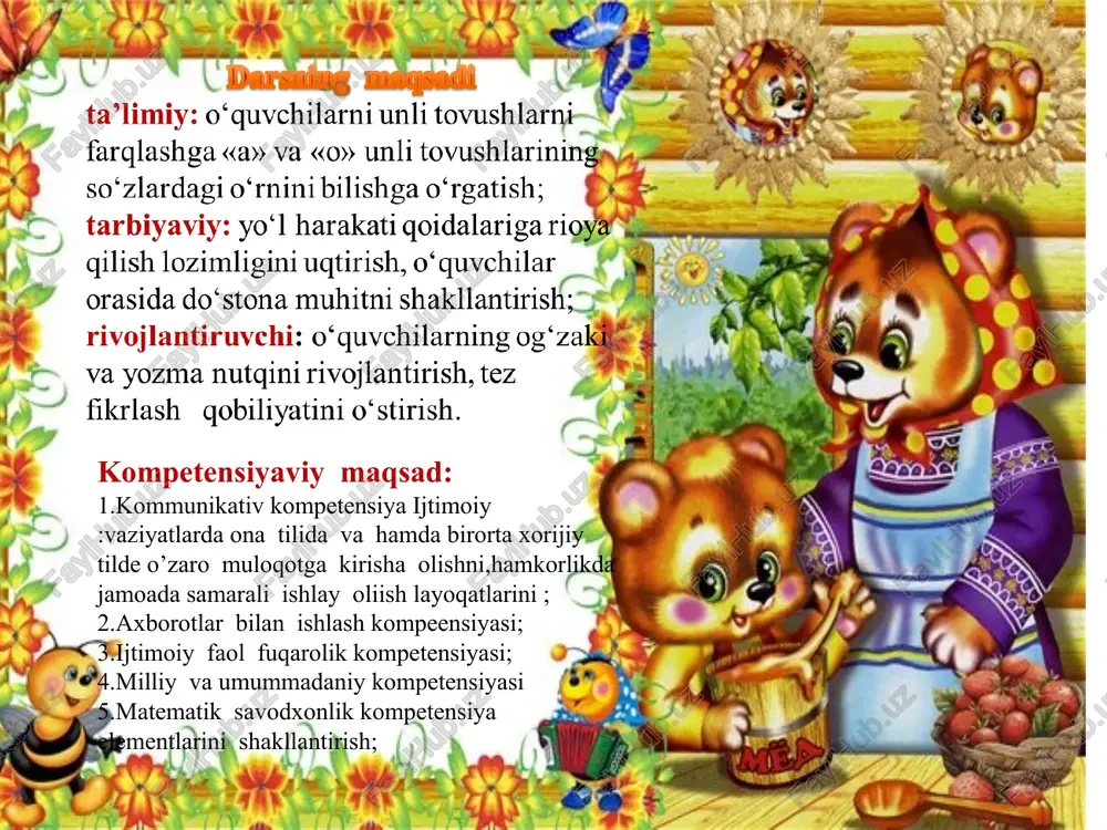"tovushlar va harflar" prezentatsiyasi - Page 5