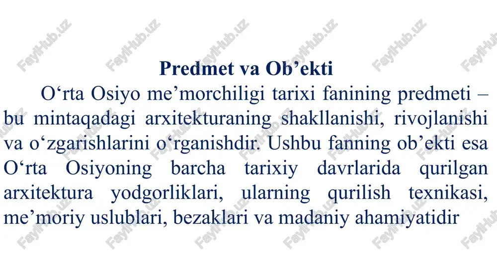paxsa va g’ishtdan bunyod etilgan. o’rta asr inshoatlarini o’rganish orqali bizga shu narsa ma’lum bo’ldiki o’rta osiyo inshoatlarida ix-x asrlarda iqtisodiy tarraqqiyot natijasida inshoatlarda pishgan g’ishtdan foydalanila boshlagan. bizdan avvalgi davrda pishgan g’ishtlardan gumbazli inshoatlarda uchraydi, bu ham buxoroning karmana tumani xazar qishlog’idan topilgan viii asrga oid masjid gumbazida qo’llanilgan. bundan avvalgi davr inshoatlarida keng miqyosida pishgan g’ishtdan foydalanilmagan. amaliyotda arxitektor mavjud imkoniyatlar asosida bino barpo qiladi. binoning o‘rni va mavqeiga qarab uning badiiy obrazini yaratadi. buning uchun u fanning yutuqlarini chuqur o‘rgangan bo‘lishi, mahalliy va tabiiy sharoitlar, xalqning milliy va badiiy an'analari, did va talablarini hisobga ola bilishi kerak. ayni vaqtda o‘zbekiston milliy arxitekturasi jahon arxitekturasi yutuqlaridan foydalangan holda, zamonaviy qiyofaga kirib rivojlanmoqda, yuksaklikka intilmoqda. ekbatana saroyining xarobalari mil. avv. vii asr birinchi rasmda apple kompaniyasining qo'shma shtatlardagi bosh qarorgohi.. ikkinchi rasmda taxminan 1250 yil avval abbosiylar davrida xalifalikning markazi bulgan bag'dod shahri tasfirlangan. shanxay bugungi kunda. nilufar kutubxonasi …