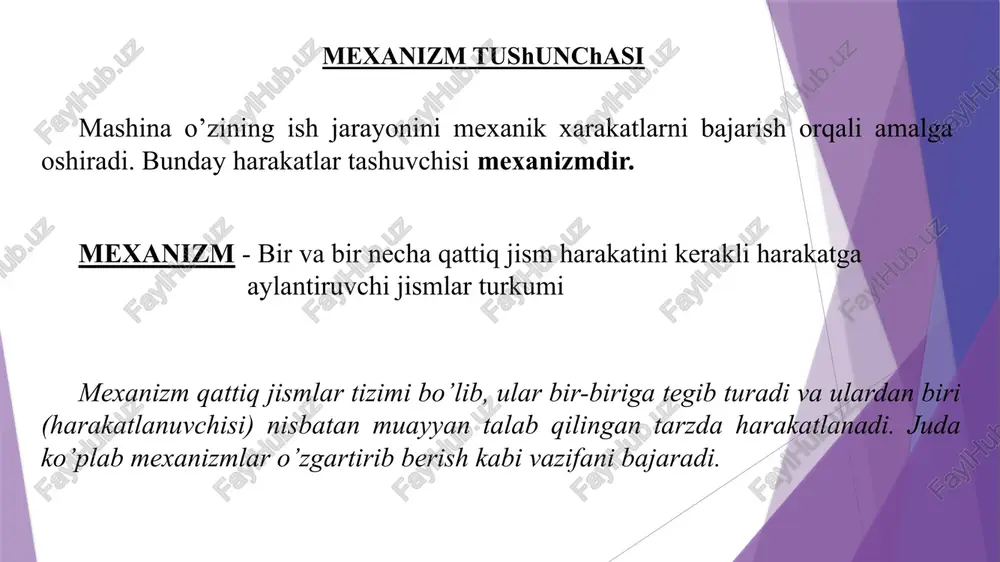 "mexanizm va mashinalar nazariyasi" - Page 5