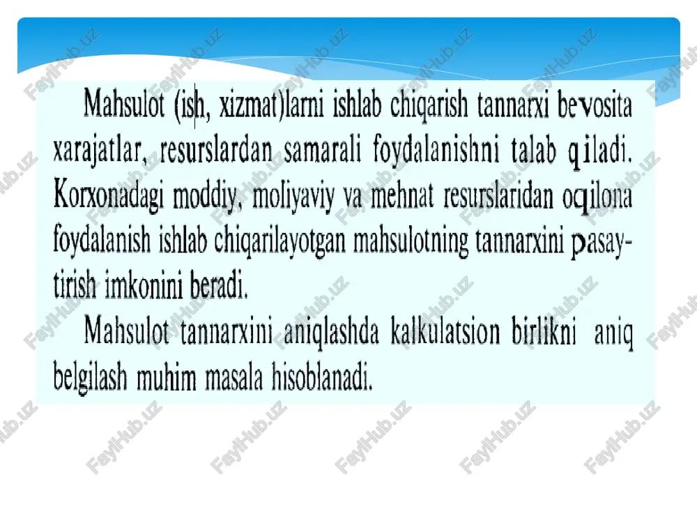 moddiy, mehnat haqi va ustama xarajatlar hisobi - Page 5