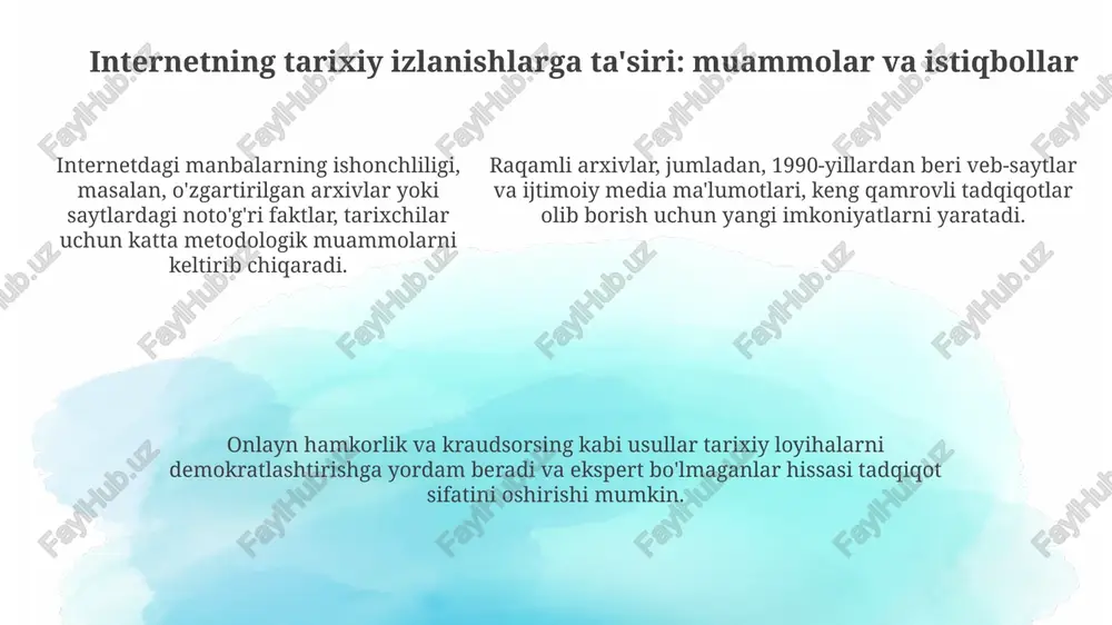 internet va uning tarixchi uchun imkoniyatlari - Page 5