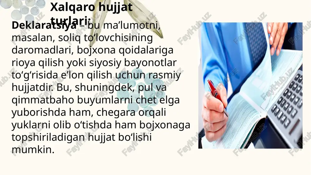 xalqaro hujjat turlari va ularning o'ziga xosliklari - Page 5