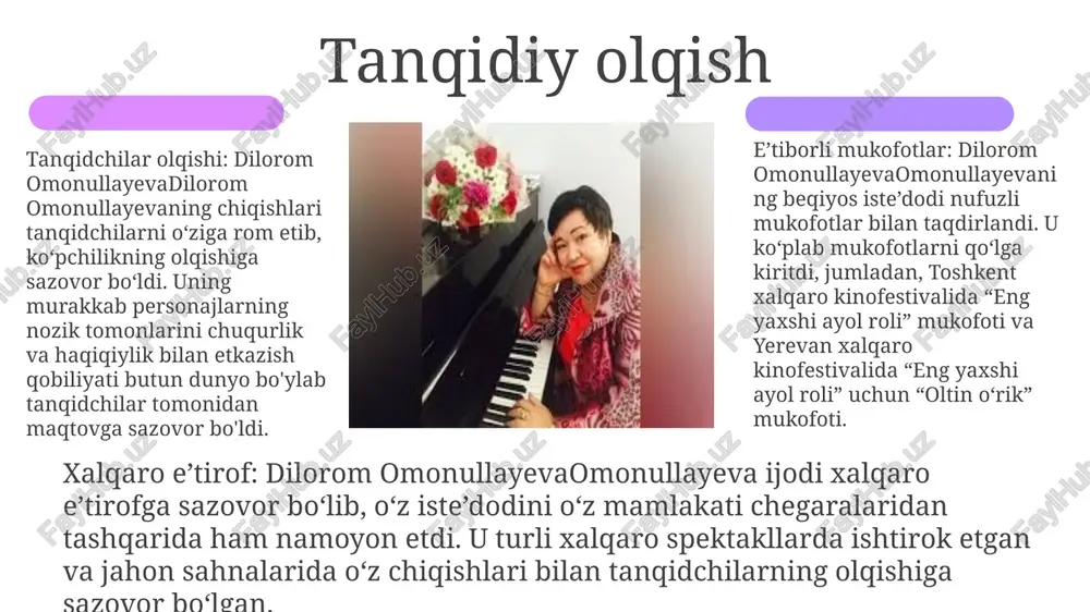 dilorom omonullayeva hayoti va ijodi - Page 5