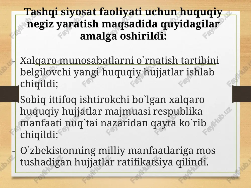 o‘zbekistonning xalqaro tashkilotlar bilan hamkorlik aloqalari - Page 5