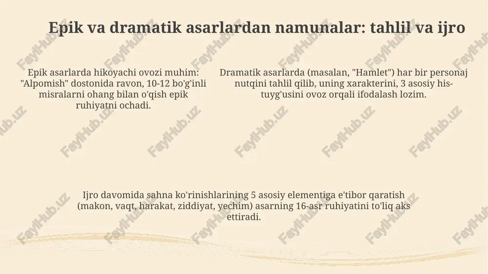 epik va dramatik asarlarni ifodali o'qish - Page 5