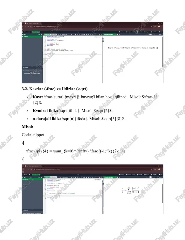 latex matematik formulalar bilan ishlash - Page 5