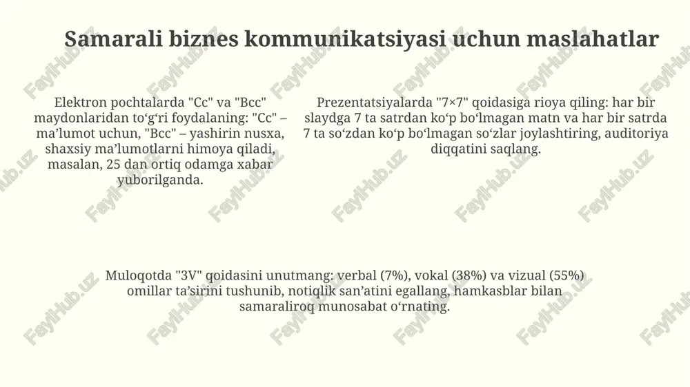 biznes tilining asosiy xususiyatlari - Page 5