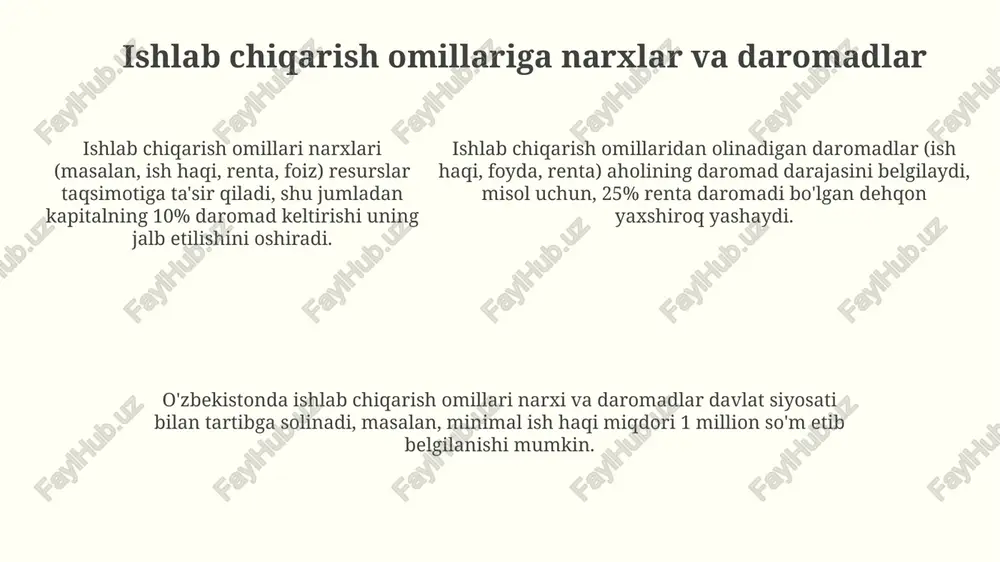 ishlabchiqarish omillar bozori - Page 5
