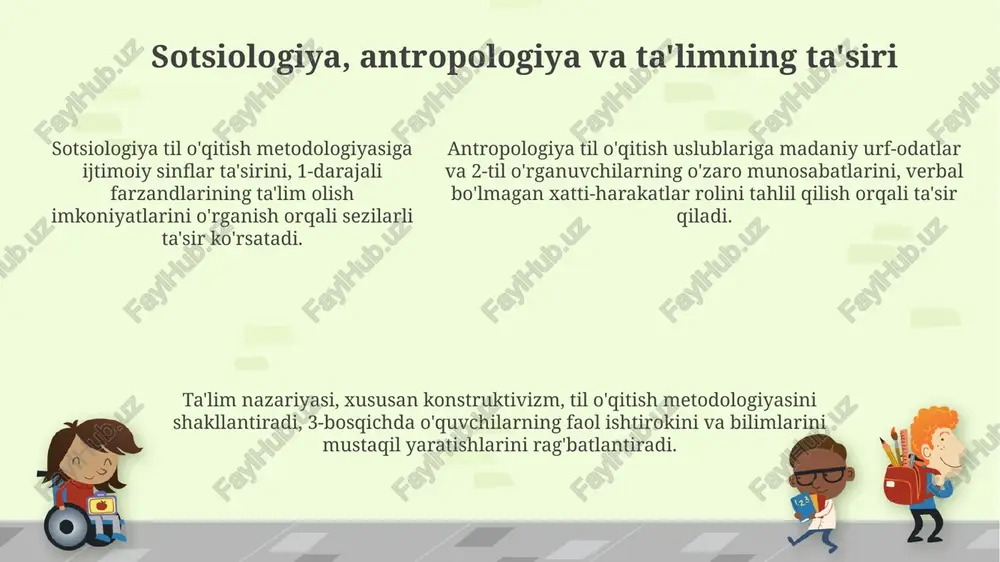 til o'qitish metodologiyasining boshqa fanlar bilan aloqasi - Page 5