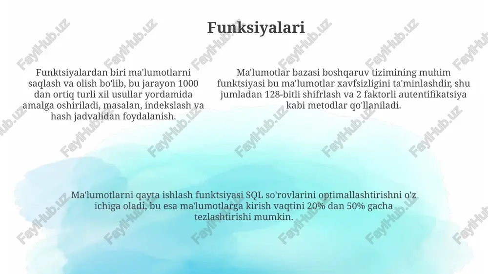 ma'lumotlar bazasini boshqarish tizimlari - Page 5